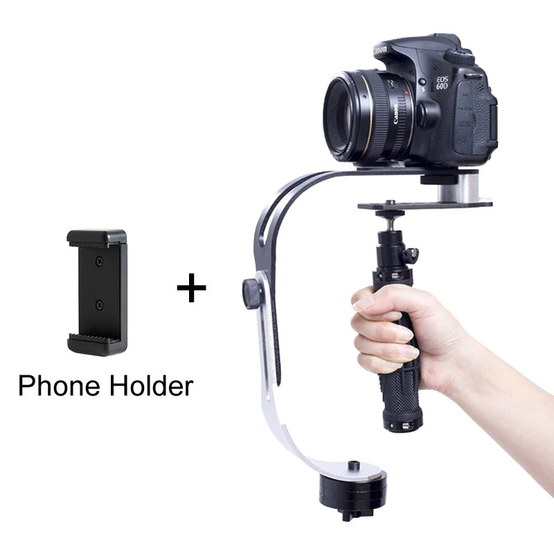 Aluminum Handheld Digital Camera Stabilizer - Smartphone/DSLR/Gopro